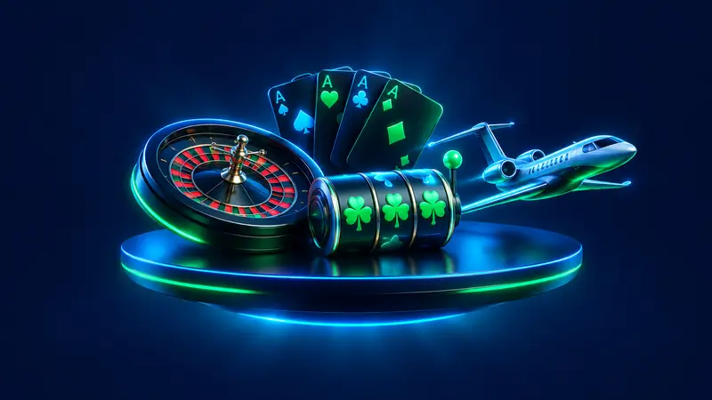Slots, table games and crash titles in one lobby