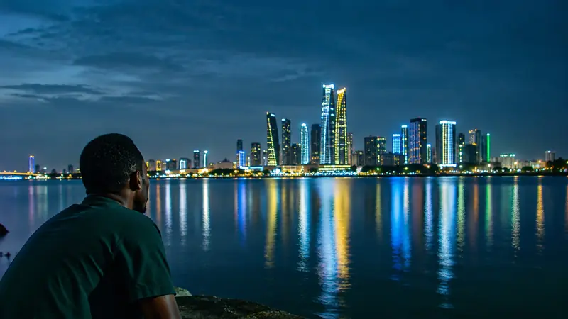 Lagos at night, home to most land casinos in Nigeria