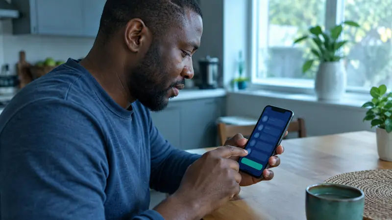 Opening a new betting account on a smartphone