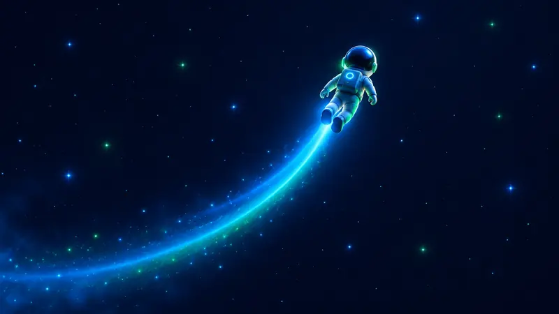 Astronaut crash game concept